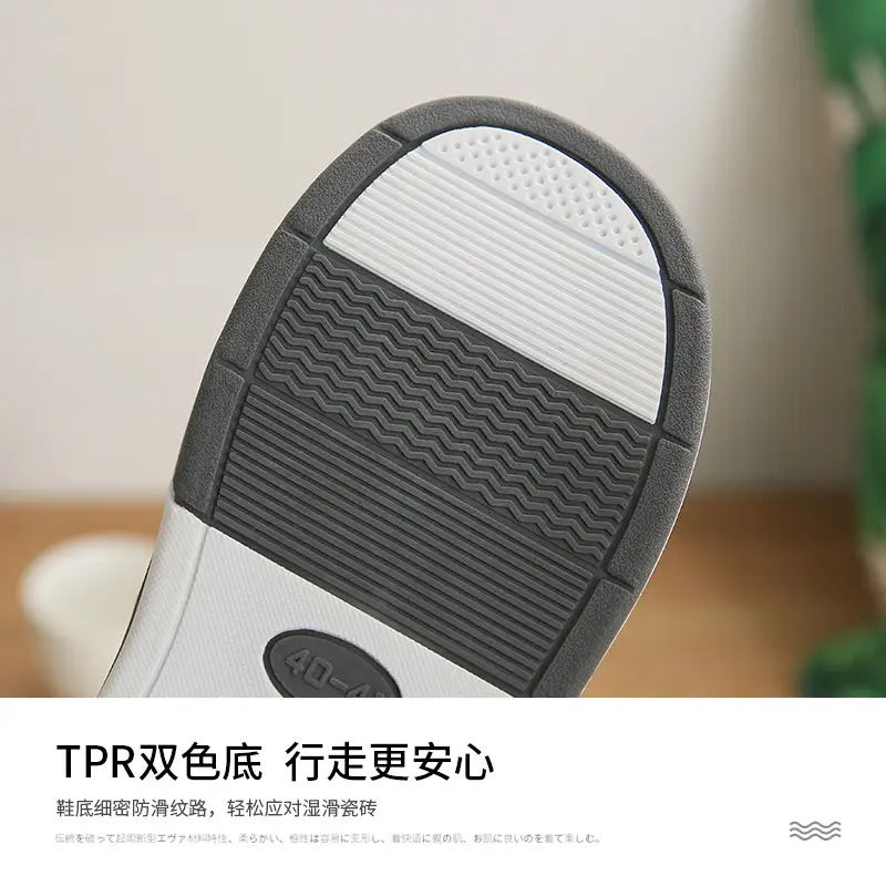 Cotton Slippers Men's Winter Home Warm Home Indoor Non-slip Warm Plush Household Autumn and Winter Slippers Men's plus size