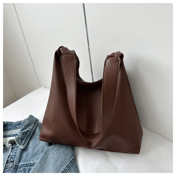 Black Soft Leather Armpit Shoulder Bag for Women — feature 15