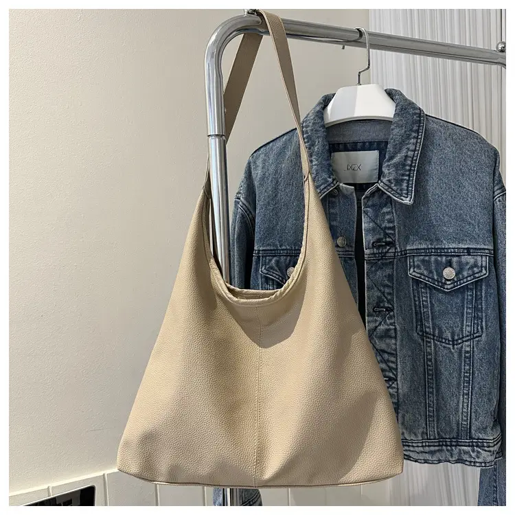 Black Soft Leather Armpit Shoulder Bag for Women — feature 19