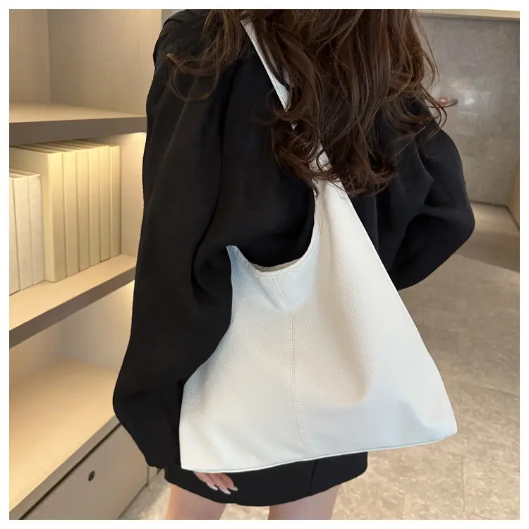 Black Soft Leather Armpit Shoulder Bag for Women — feature 8