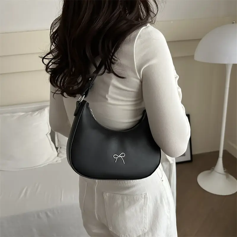 Brown Retro Armpit Bag Women Summer 2025 - Image 9