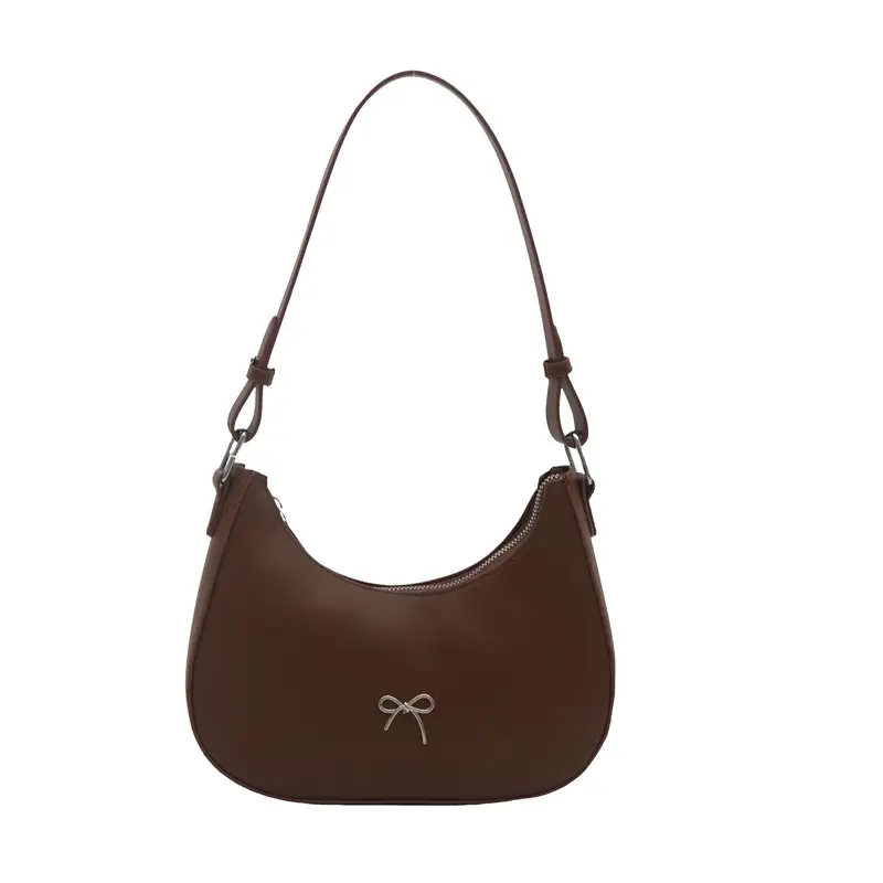 Brown Retro Armpit Bag Women Summer 2025 - Image 5