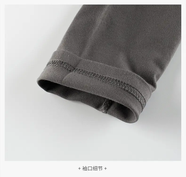 Grey Long Sleeve T-Shirt for Boys Autumn Wear — feature 6