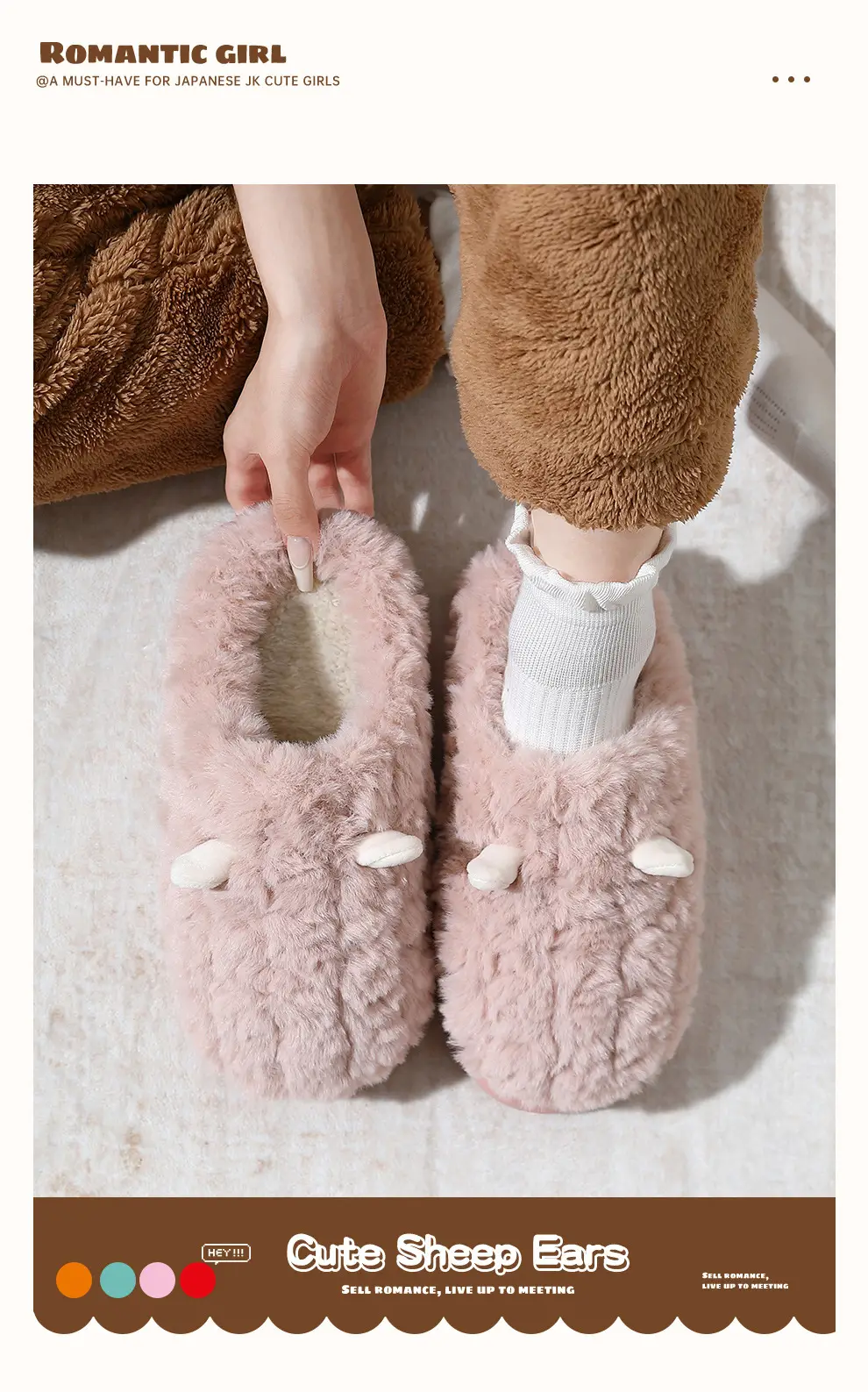 Women's Cotton Slippers for Autumn and Winter, New Plush Indoor Non-Slip Warm Home Slippers with Thick Soles, Couple's Fleece-Lined Cotton Slippers for Men — feature 21