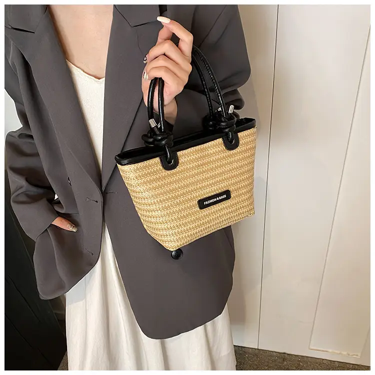 Women Straw Woven Shoulder Bags 2024 Spring Summer — feature 10