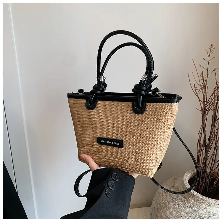 Women Straw Woven Shoulder Bags 2024 Spring Summer — feature 14