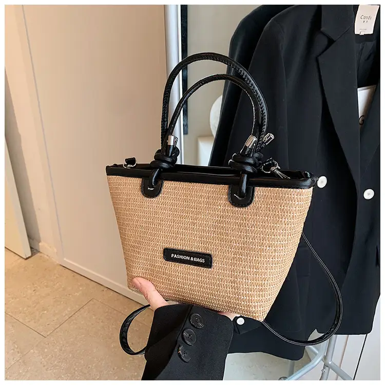 Women Straw Woven Shoulder Bags 2024 Spring Summer — feature 15