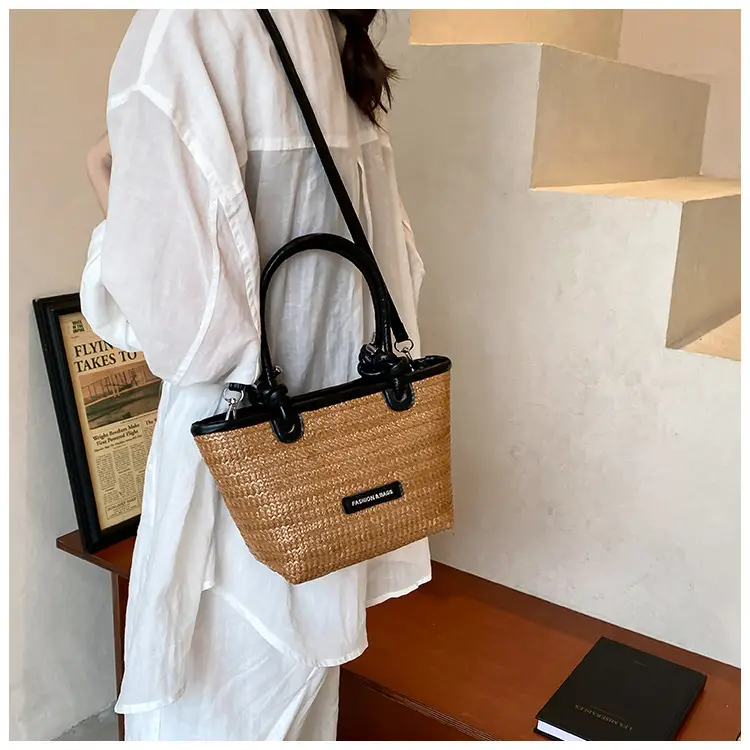 Women Straw Woven Shoulder Bags 2024 Spring Summer — feature 5