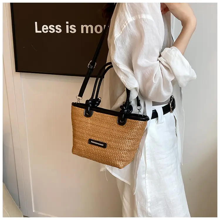 Women Straw Woven Shoulder Bags 2024 Spring Summer — feature 6