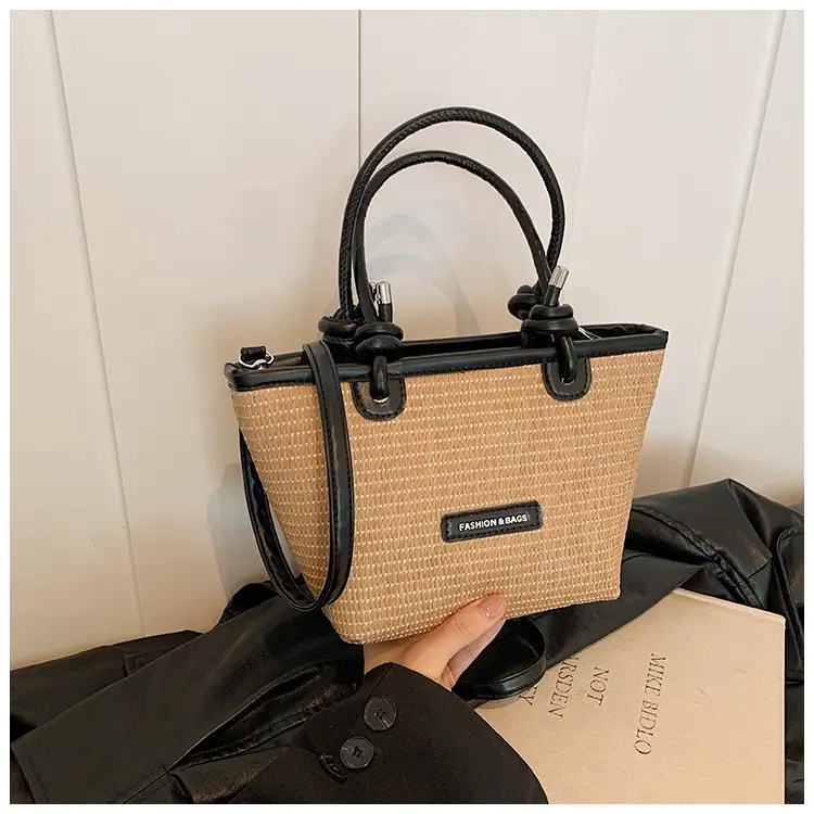 Women Straw Woven Shoulder Bags 2024 Spring Summer - Image 2