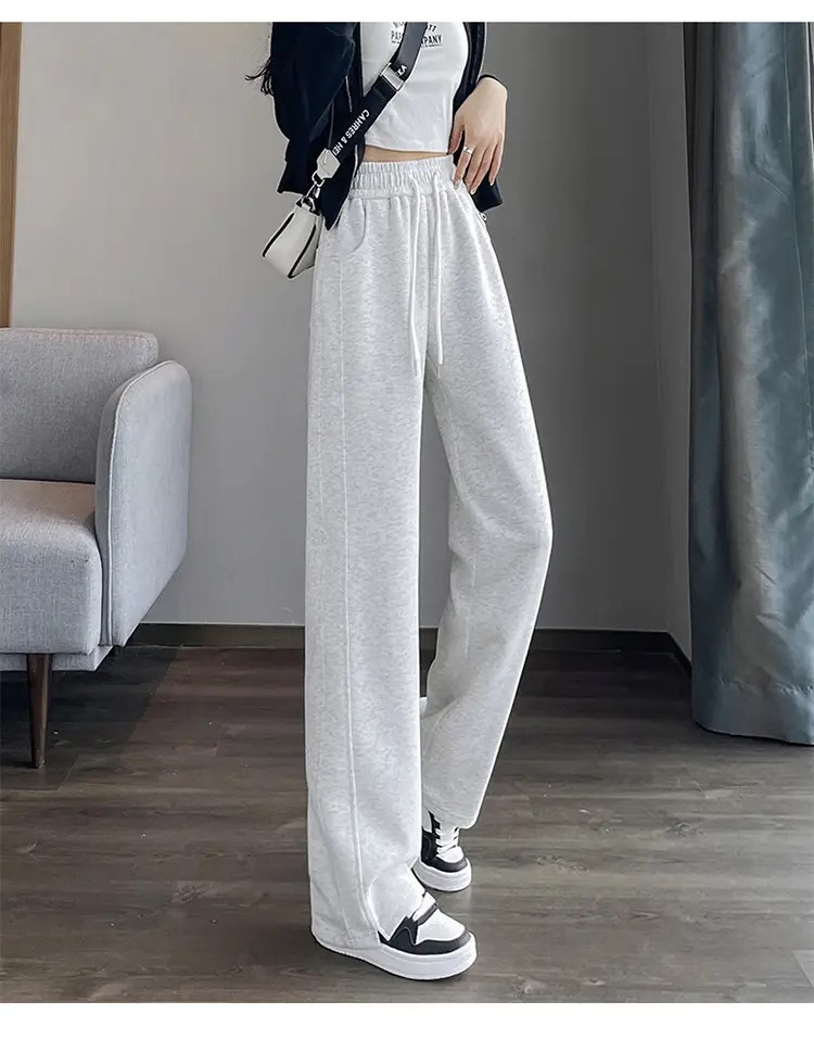 Women's High-Waist Slimming Sweatpants White New Spring Autumn 2026 — feature 10