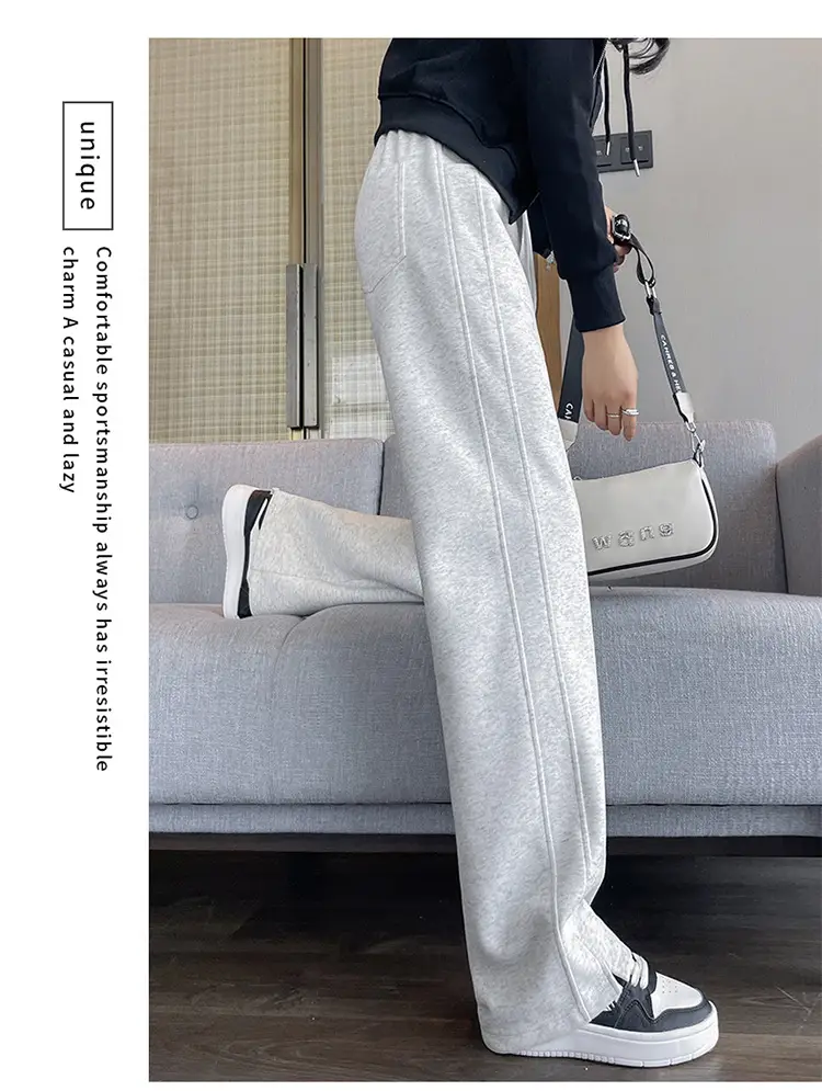 Women's High-Waist Slimming Sweatpants White New Spring Autumn 2026 — feature 12