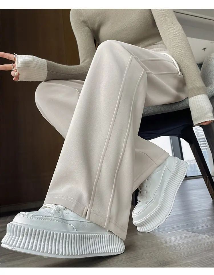 Women's High-Waist Slimming Sweatpants White New Spring Autumn 2026 — feature 17