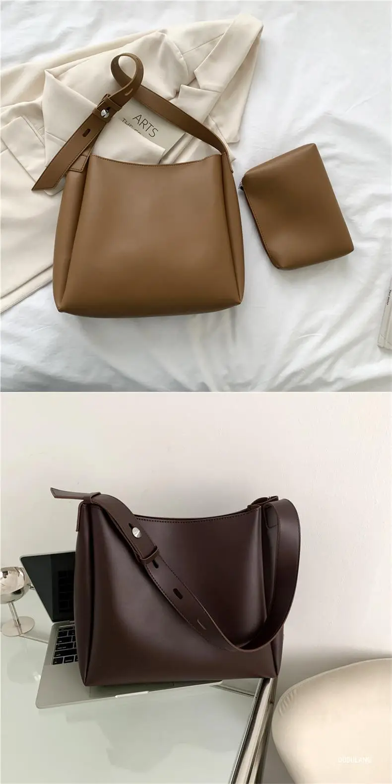 Soft Leather 2-Piece Mother Daughter Bags Set — feature 5