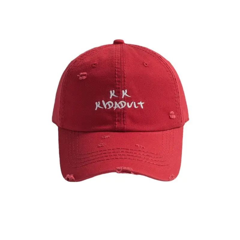 Korean Style Baseball Cap for Men Women with Letter Embroidery