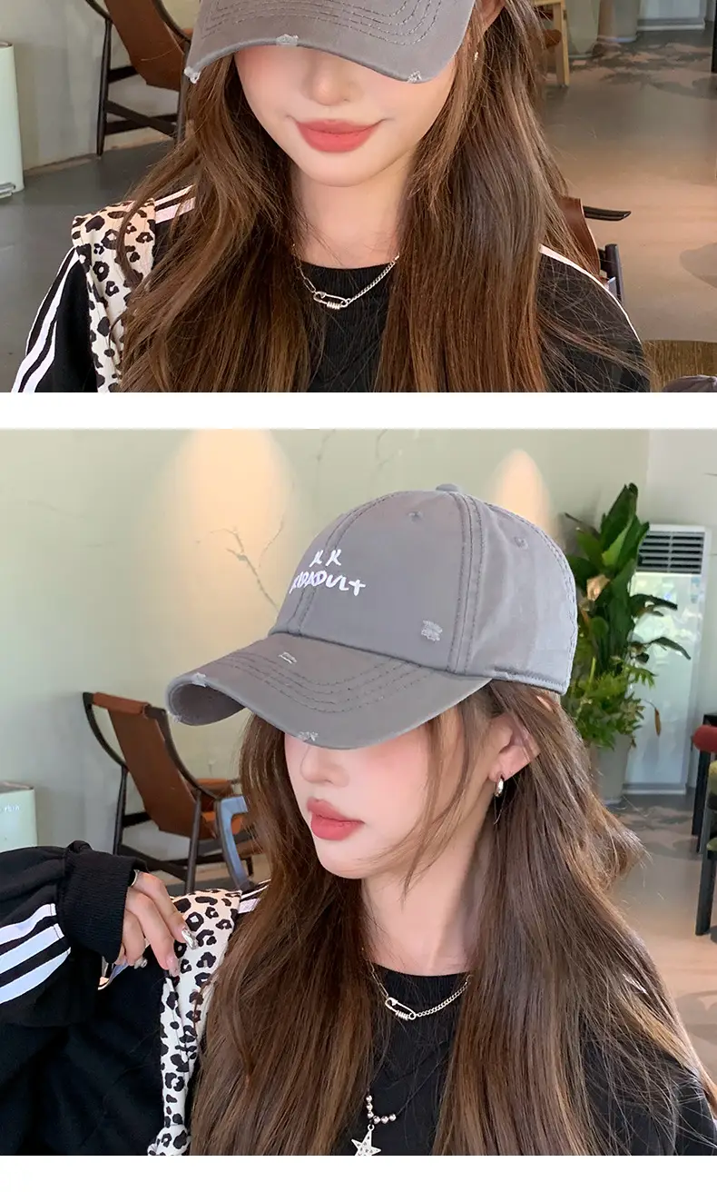 Korean Style Baseball Cap for Men Women with Letter Embroidery — feature 10