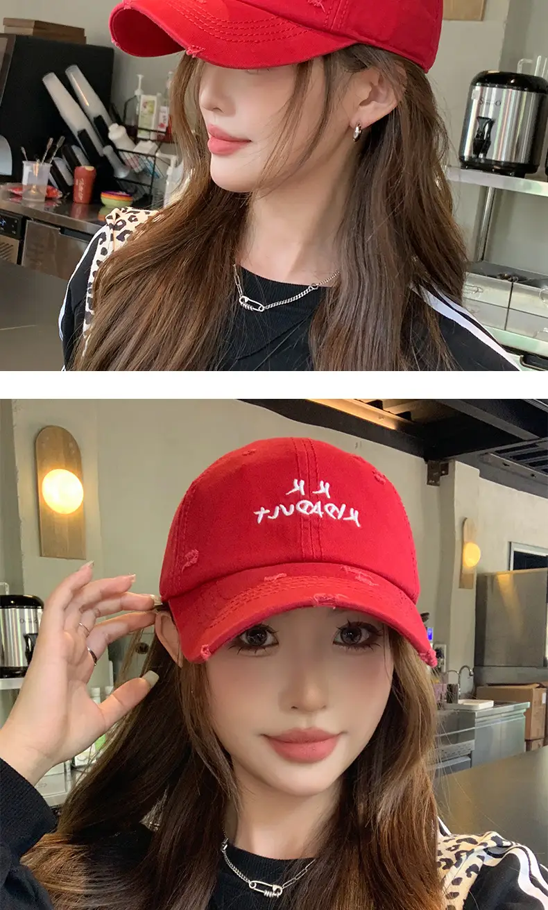 Korean Style Baseball Cap for Men Women with Letter Embroidery — feature 8