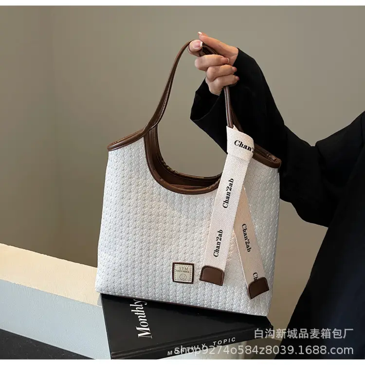 Women Woven Tote Bag Black Large Capacity 2026 — feature 22