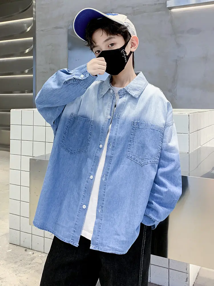 Children's Denim Shirt Boys Autumn 2025 New Grad - Image 6