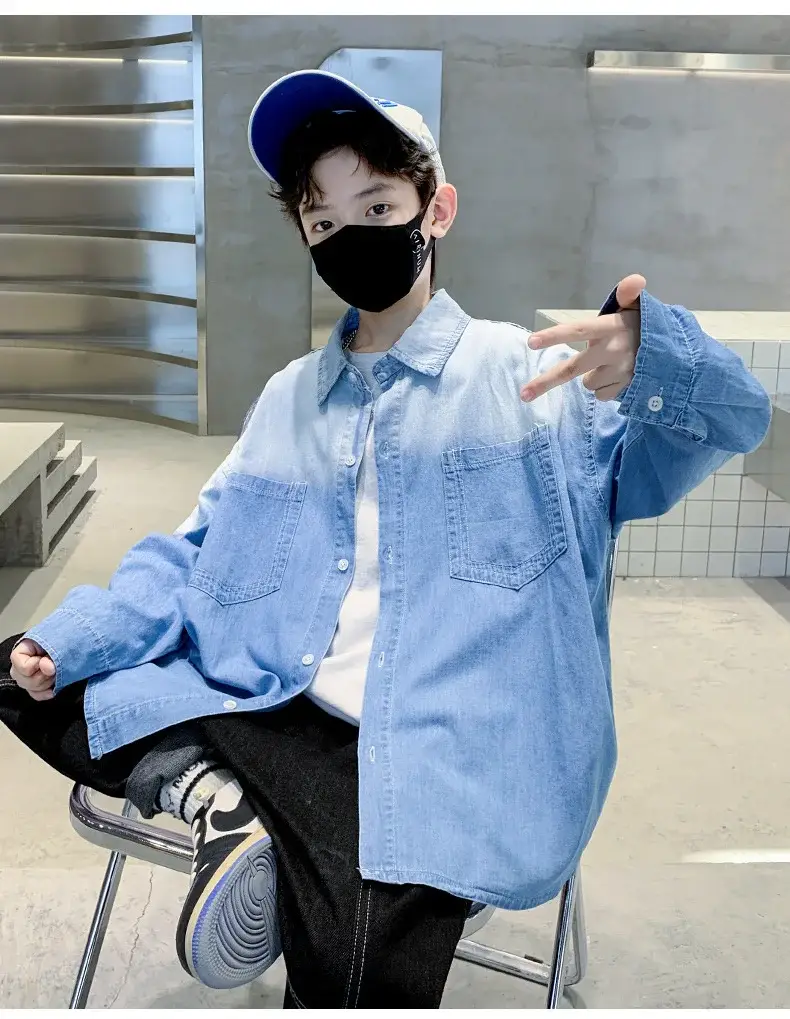 Children's Denim Shirt Boys Autumn 2025 New Grad â feature 10