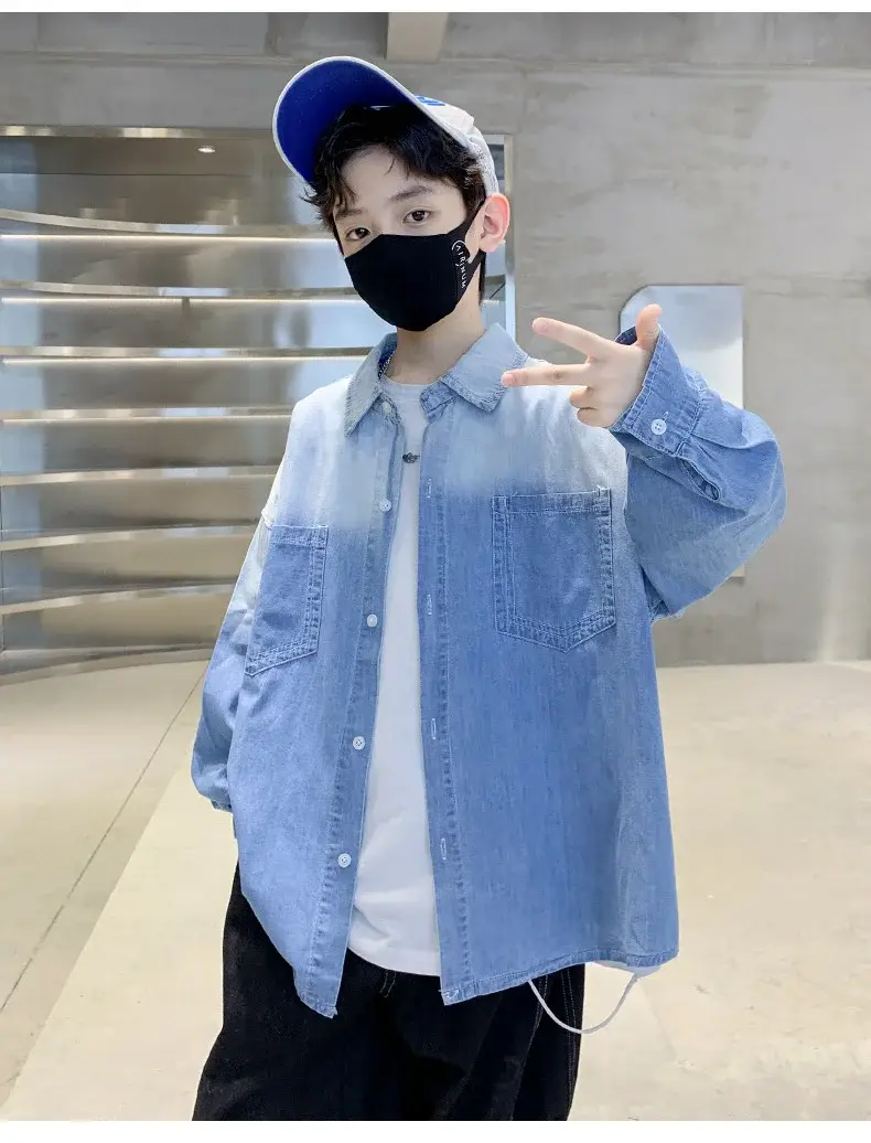 Children's Denim Shirt Boys Autumn 2025 New Grad â feature 13