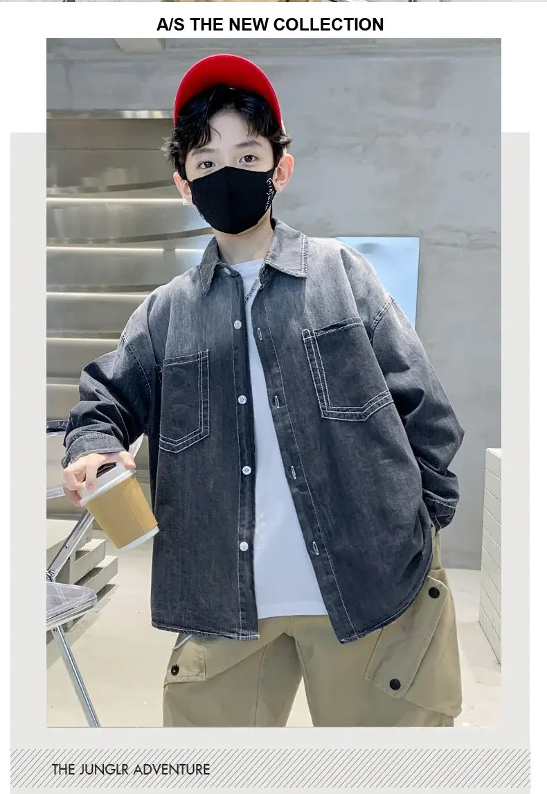 Children's Denim Shirt Boys Autumn 2025 New Grad â feature 6
