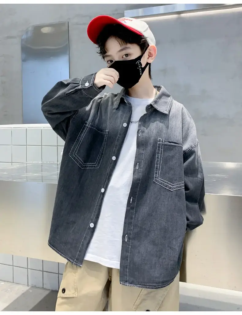 Children's Denim Shirt Boys Autumn 2025 New Grad â feature 8