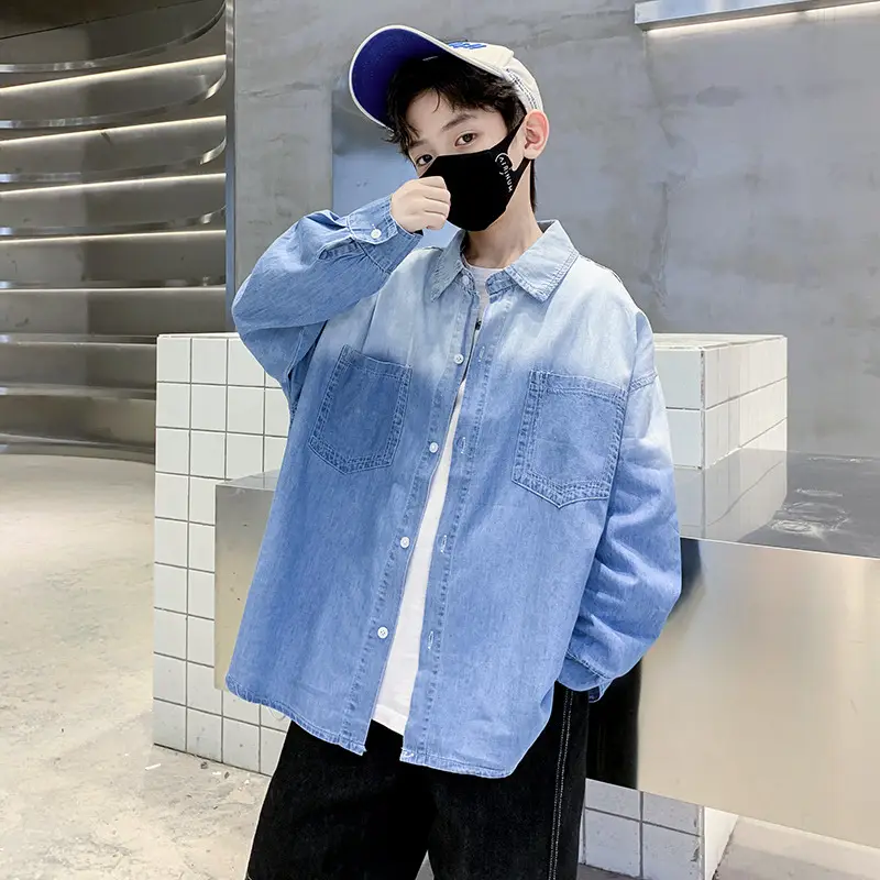 Children's Denim Shirt Boys Autumn 2025 New Grad - Image 2