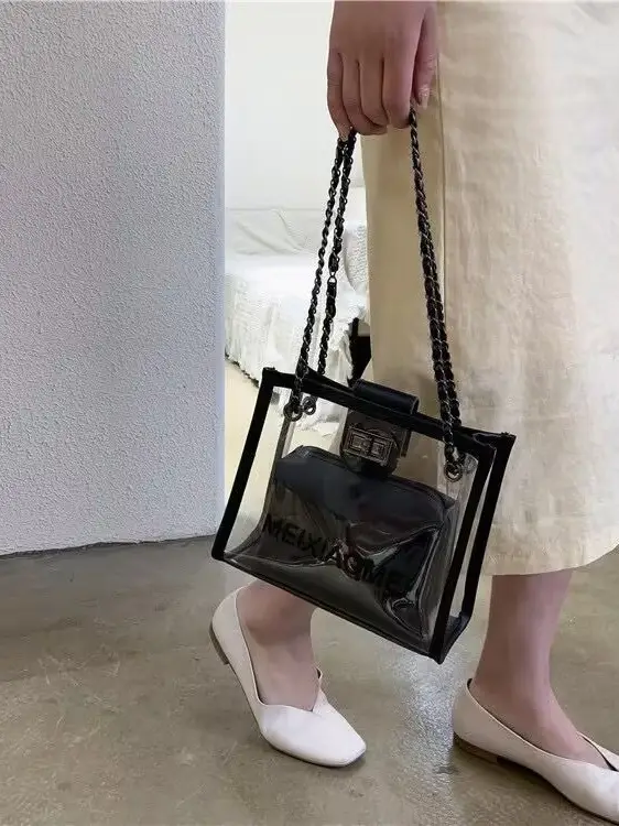 Transparent Korean Style Shoulder Bag Women - Image 2