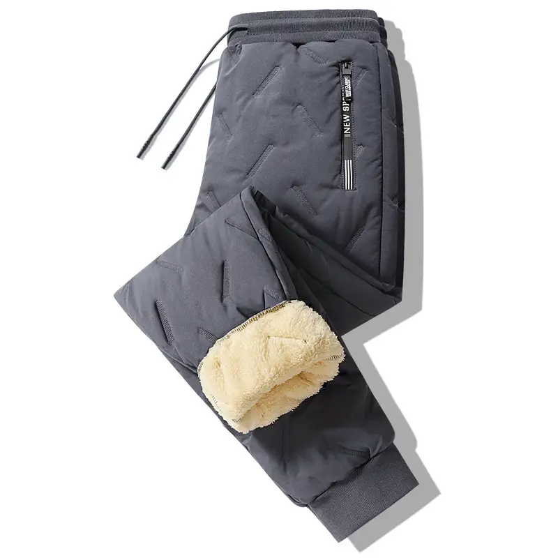 Men's Fleece Lined Snow Pants Winter Warm Outerwear - Image 4
