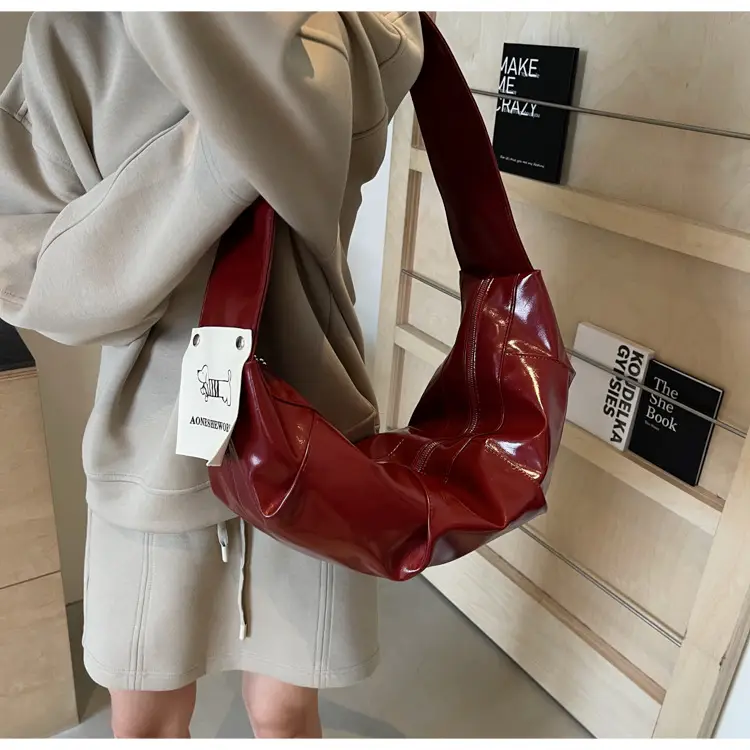Brown Leather Underarm Bag for Women 2024 — feature 12