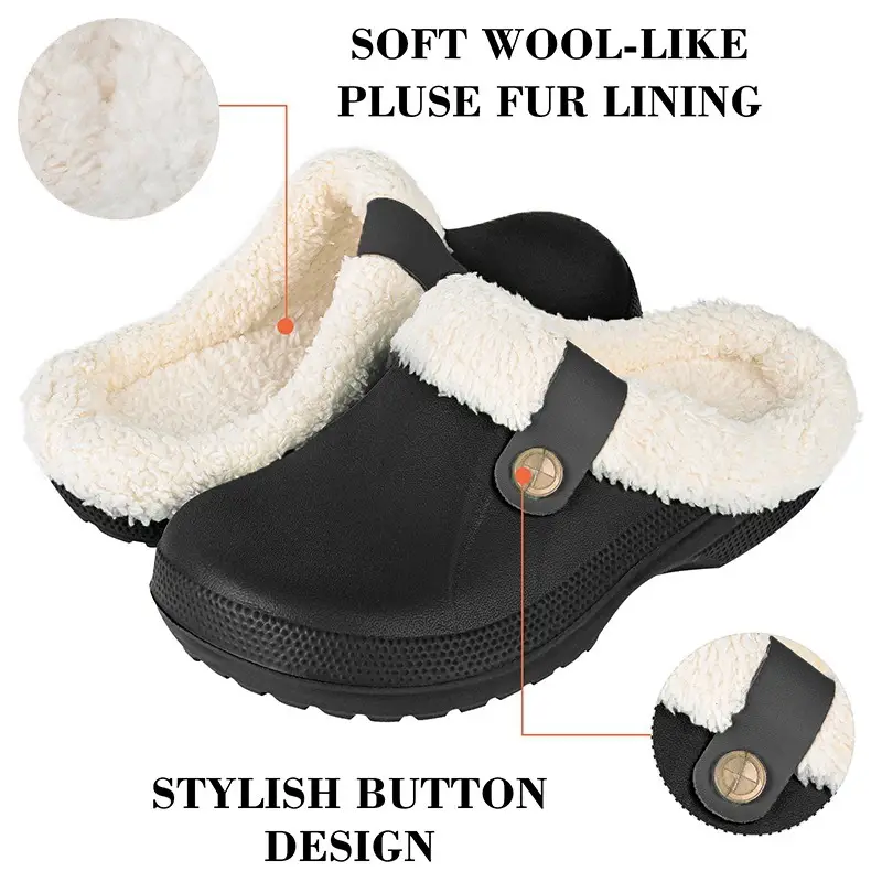2024 Cross-border New Cotton Slippers Women's Winter Indoor Home Household Cute Thick Bottom Warm Couple Mao Mao Slippers for Men — feature 11