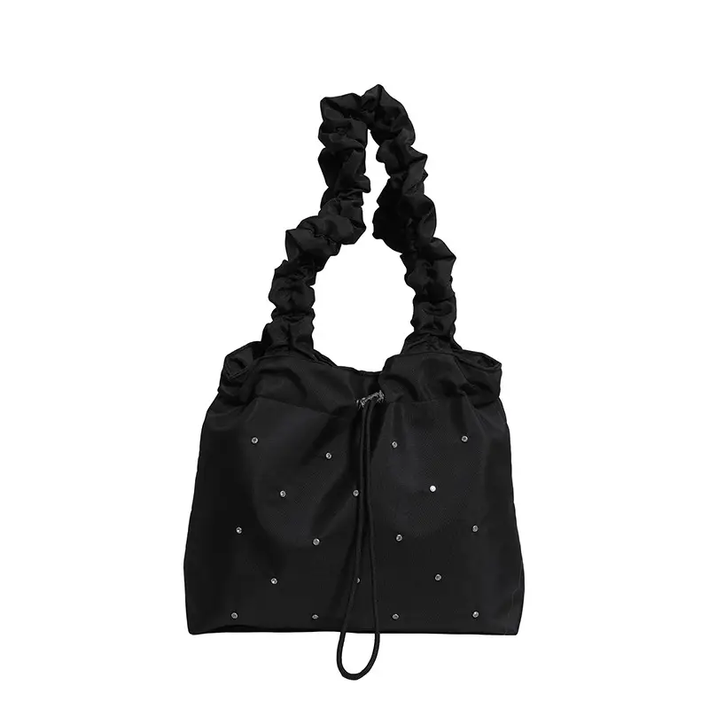 Fresh Style Pleated Tote Bag Women Summer 2024 - Image 4