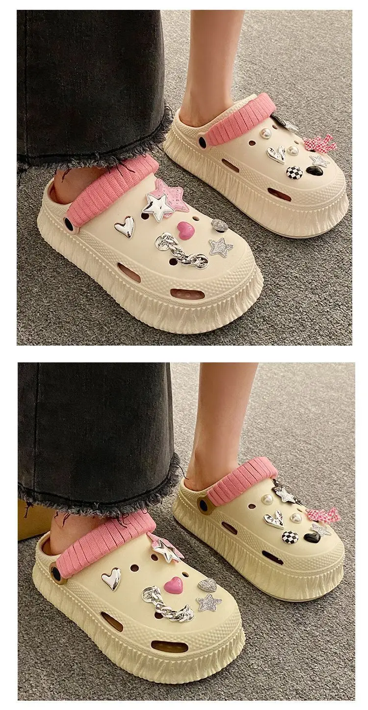 Women's Pink Pearl Platform Sandals Summer 2025 — feature 24