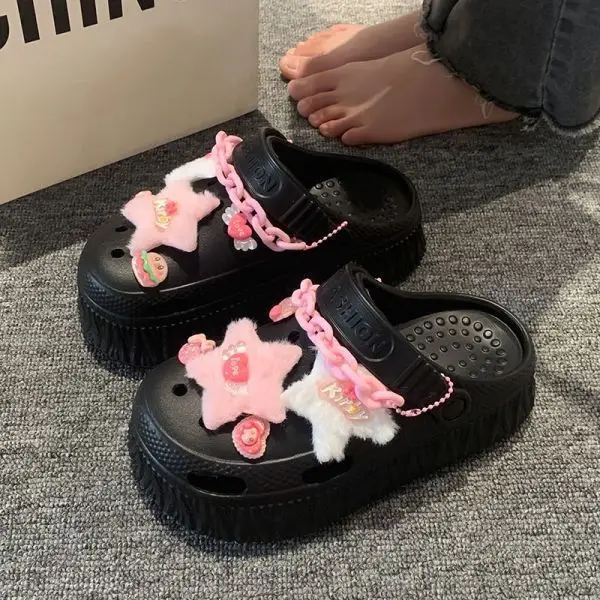 Women's Pink Pearl Platform Sandals Summer 2025 - Image 2