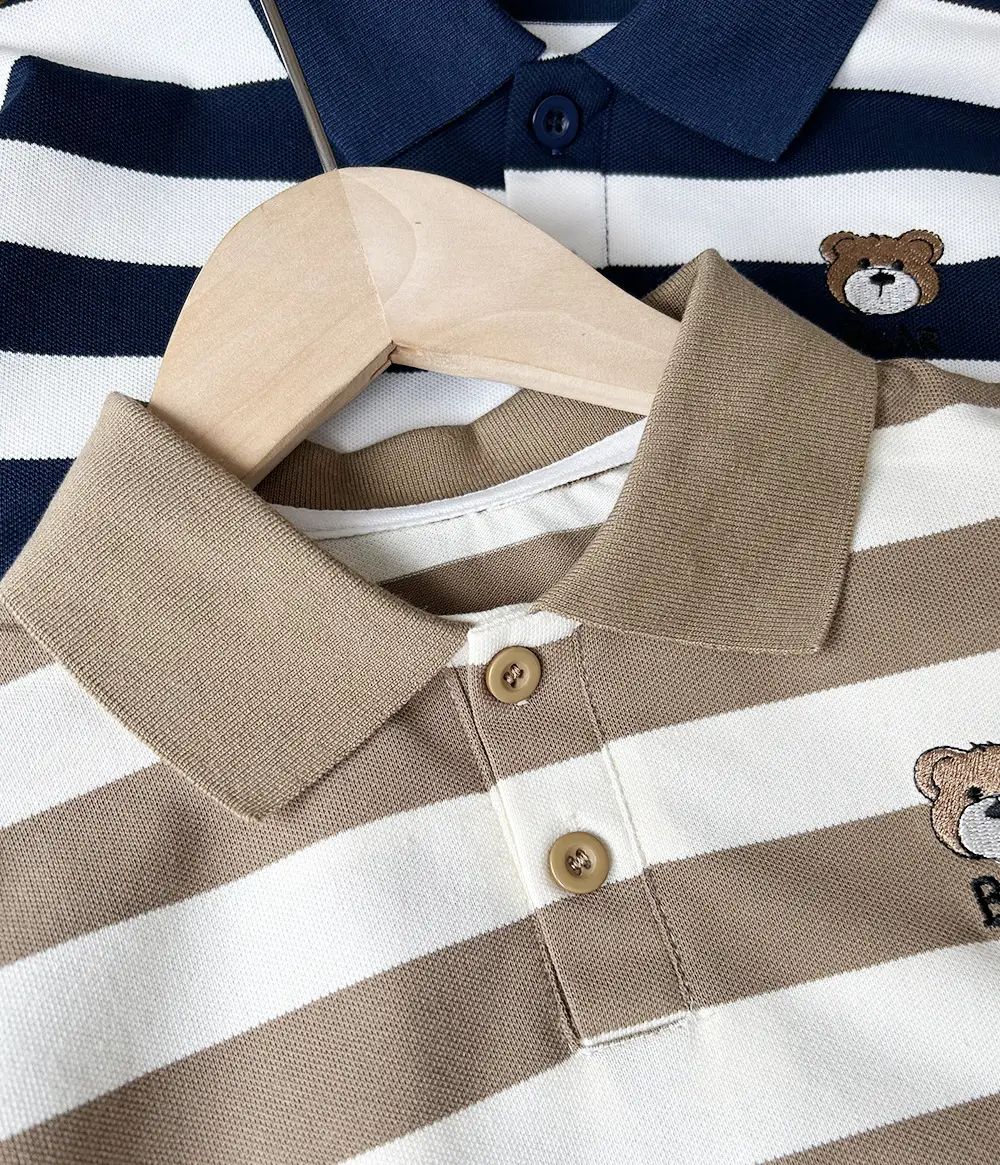 Boys Striped Polo Shirt Autumn Spring Suit — feature 10