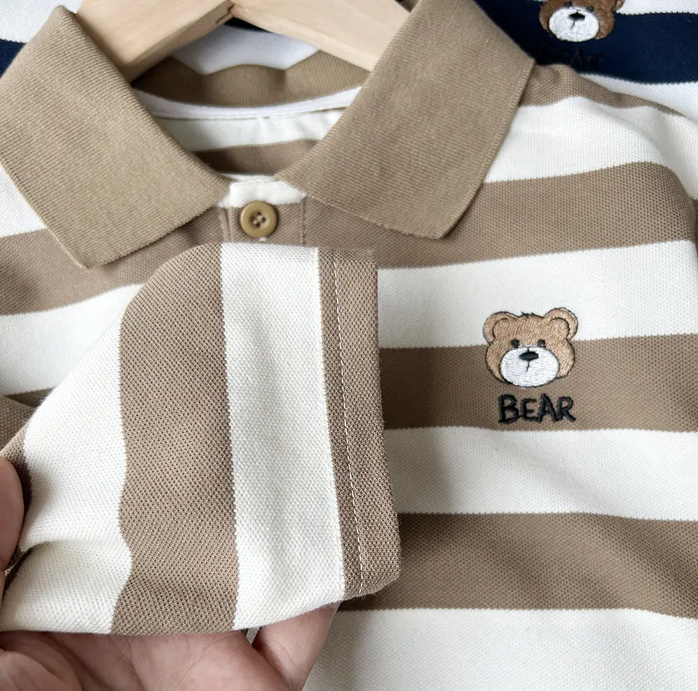 Boys Striped Polo Shirt Autumn Spring Suit — feature 7