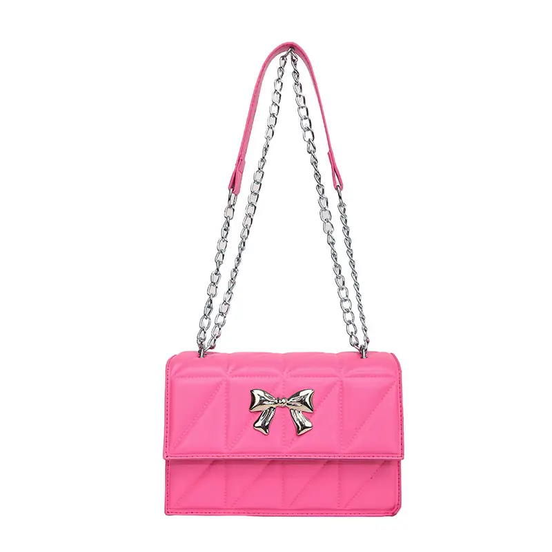 Blue Rhombic Chain Shoulder Bag 2024 New Style - Image 6