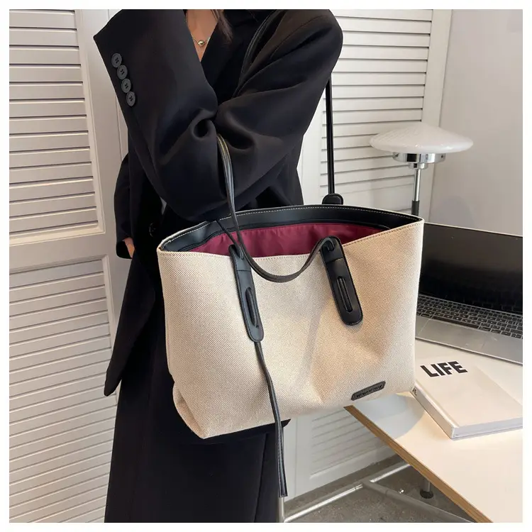 Large Capacity Canvas Tote Bag Women's Shoulder Bag — feature 11