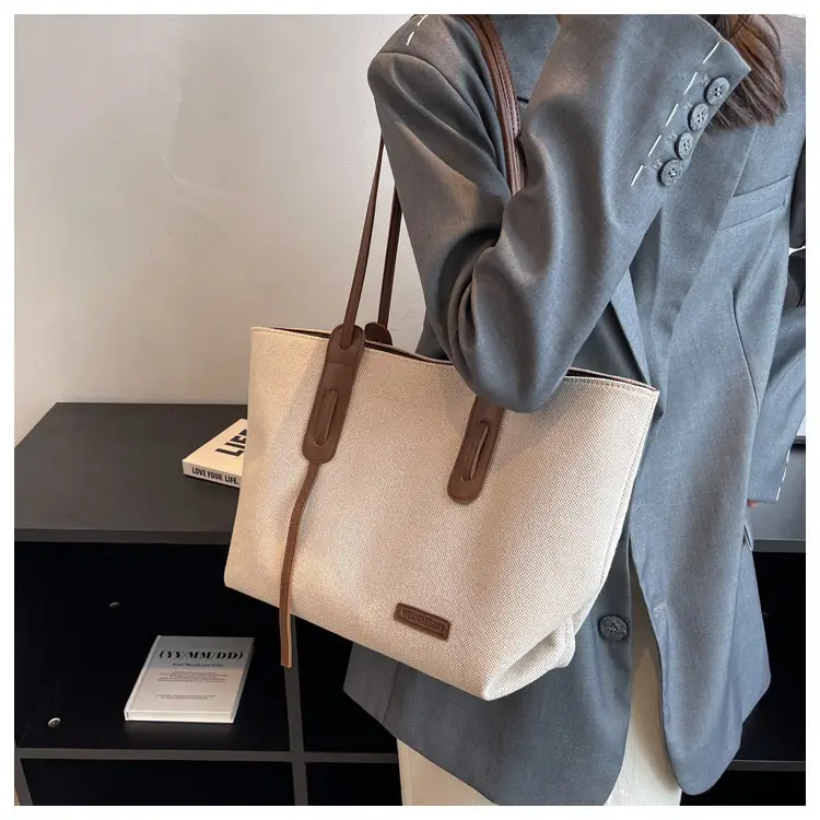 Large Capacity Canvas Tote Bag Women's Shoulder Bag — feature 12