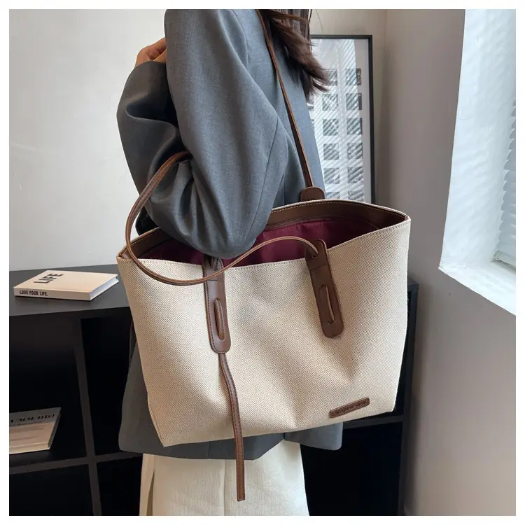 Large Capacity Canvas Tote Bag Women's Shoulder Bag — feature 13