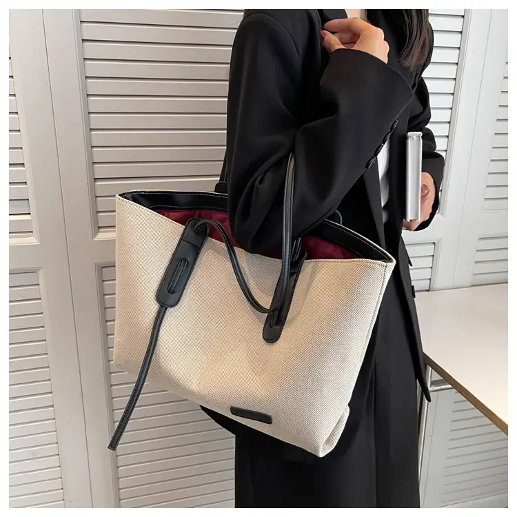 Large Capacity Canvas Tote Bag Women's Shoulder Bag — feature 14