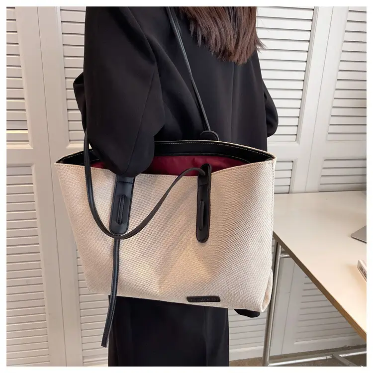 Large Capacity Canvas Tote Bag Women's Shoulder Bag — feature 15