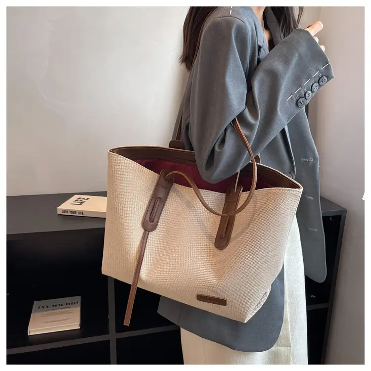 Large Capacity Canvas Tote Bag Women's Shoulder Bag — feature 8