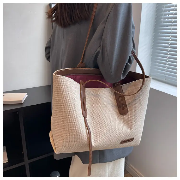 Large Capacity Canvas Tote Bag Women's Shoulder Bag — feature 9