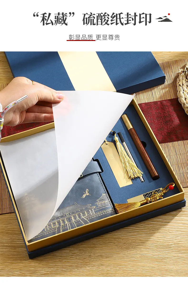 Business A5 Notebook Gift Box Set with Customized Logo — feature 12