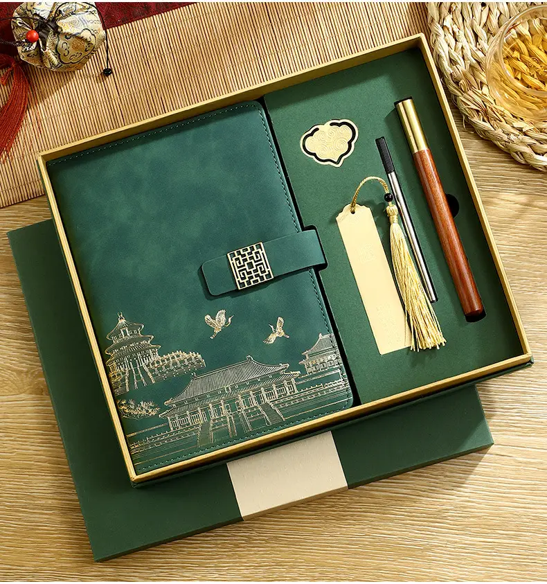 Business A5 Notebook Gift Box Set with Customized Logo — feature 21