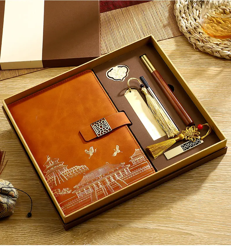 Business A5 Notebook Gift Box Set with Customized Logo — feature 23