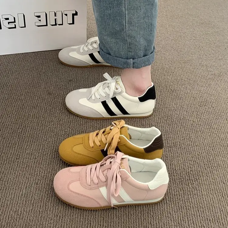 Vintage Women's Flat Training Shoes 2024 Autumn Non-slip Soft Sole - Image 4