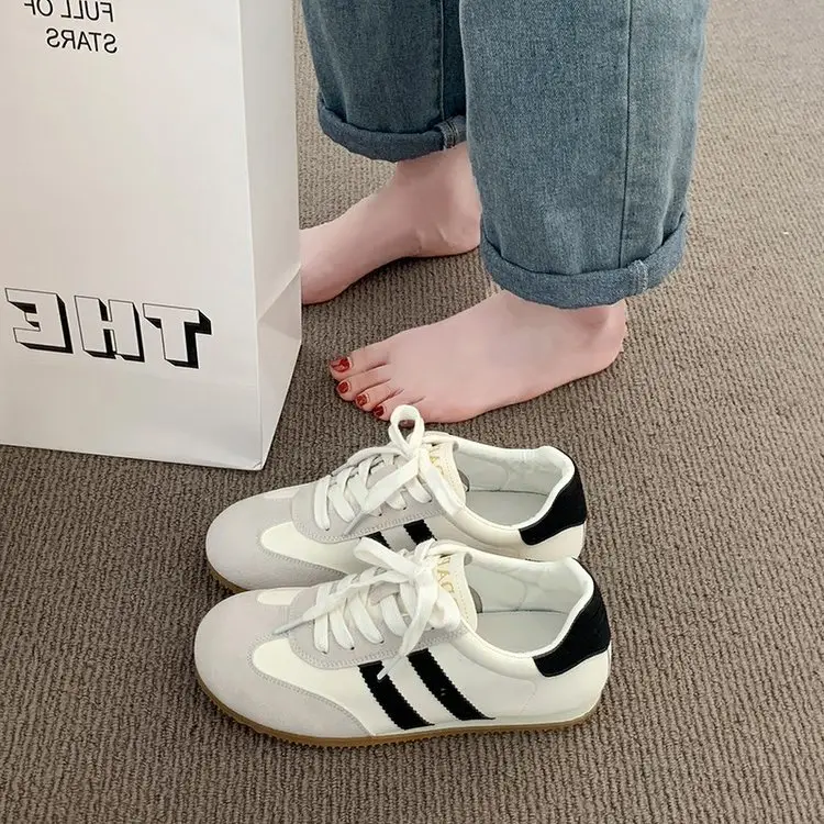 Vintage Women's Flat Training Shoes 2024 Autumn Non-slip Soft Sole - Image 5
